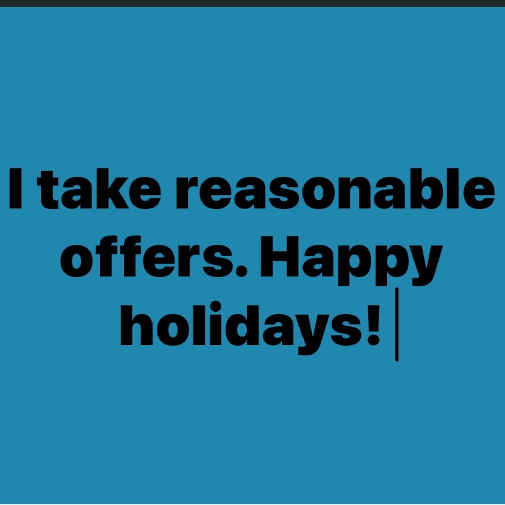 Blue Holiday Decor with Bold Text and Cheerful Message